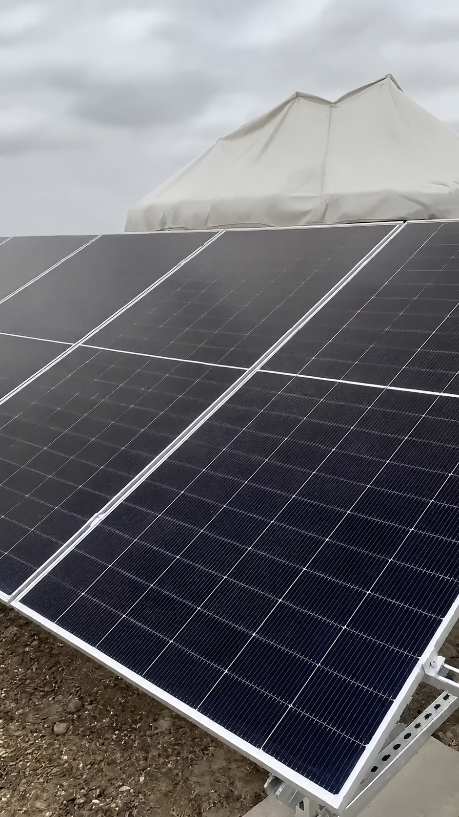 PV array installation for seven 6kW residential off-grid systems in Altay, Xinjiang 2