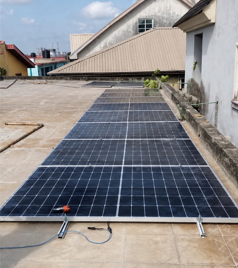 Nigeria residential solar storage project with a 6kW inverter and 10kWh lithium battery 2